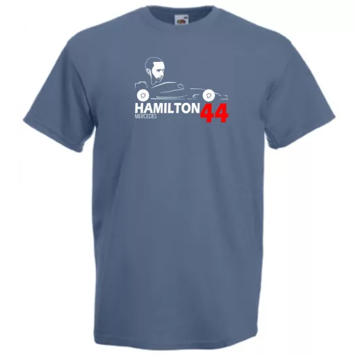 Autóverseny rajongó - Hamilton férfi rövid ujjú póló