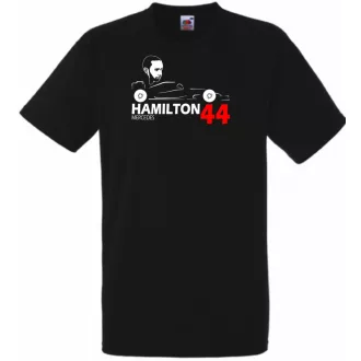 Autóverseny rajongó - Hamilton férfi rövid ujjú póló
