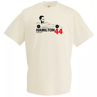 Autóverseny rajongó - Hamilton férfi rövid ujjú póló
