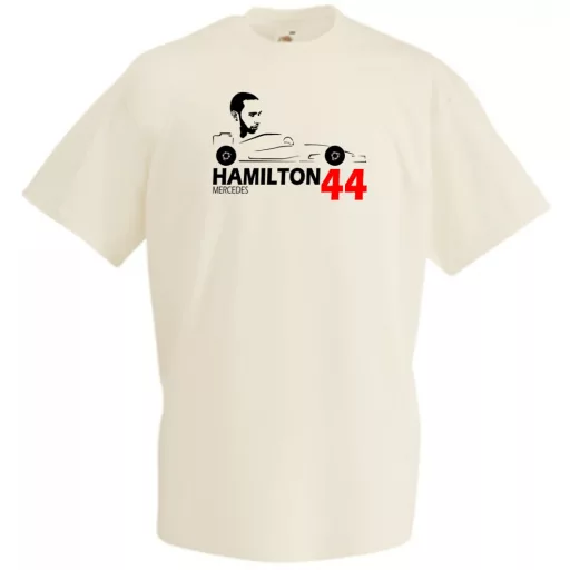 Autóverseny rajongó - Hamilton férfi rövid ujjú póló