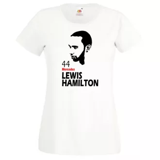 Autóverseny rajongó - Hamilton női rövid ujjú póló
