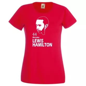 Autóverseny rajongó - Hamilton női rövid ujjú póló