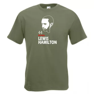 Autóverseny rajongó - Hamilton férfi rövid ujjú póló