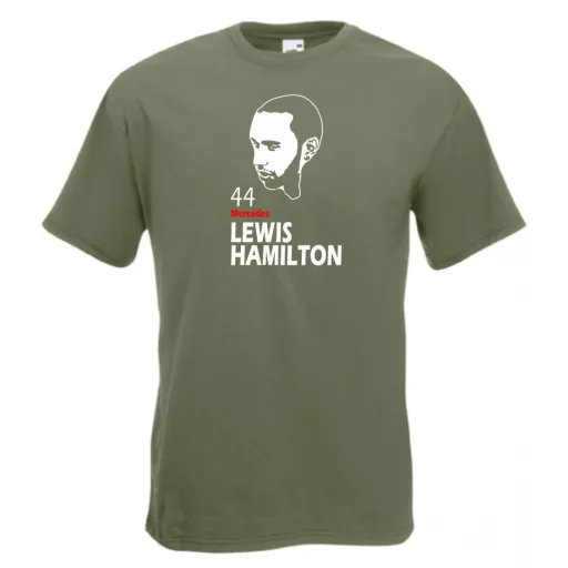 Autóverseny rajongó - Hamilton férfi rövid ujjú póló