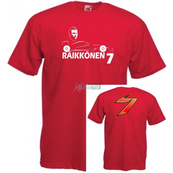 Autóverseny rajongó - Raikkonen 2 oldalas gyerek rövid ujjú póló