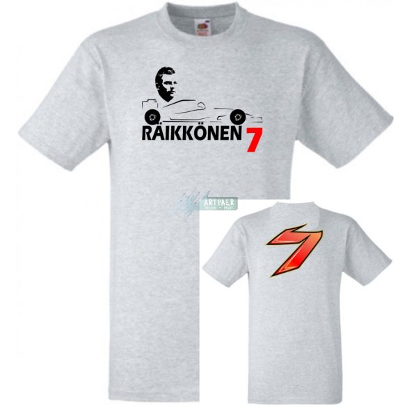 Autóverseny rajongó - Raikkonen 2 oldalas gyerek rövid ujjú póló