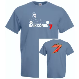   Autóverseny rajongó - Raikkonen 2 oldalas férfi rövid ujjú póló