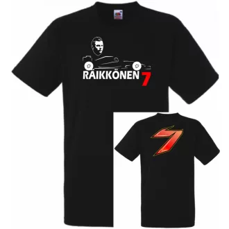   Autóverseny rajongó - Raikkonen 2 oldalas férfi rövid ujjú póló