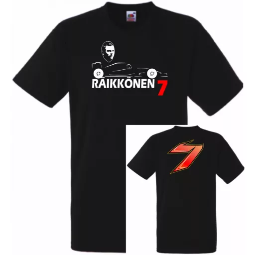 Autóverseny rajongó - Raikkonen 2 oldalas férfi rövid ujjú póló