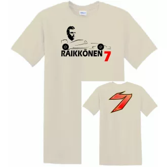   Autóverseny rajongó - Raikkonen 2 oldalas férfi rövid ujjú póló