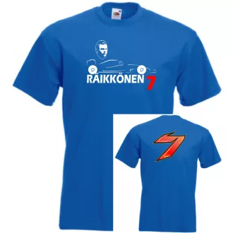   Autóverseny rajongó - Raikkonen 2 oldalas férfi rövid ujjú póló