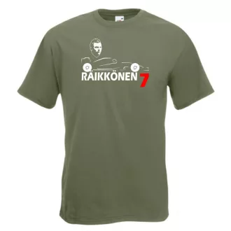 Autóverseny rajongó - Raikkonen férfi rövid ujjú póló