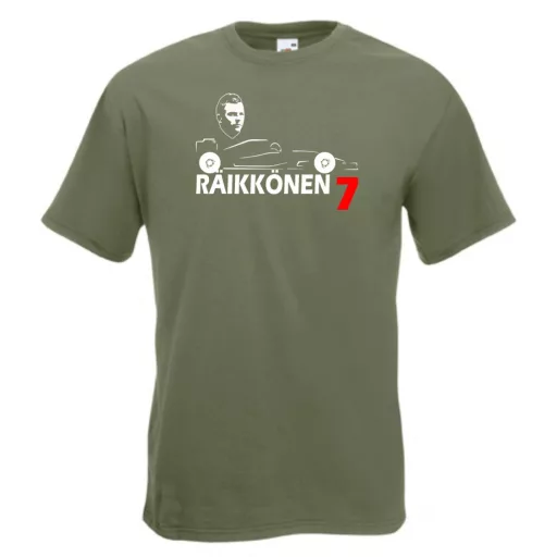 Autóverseny rajongó - Raikkonen férfi rövid ujjú póló