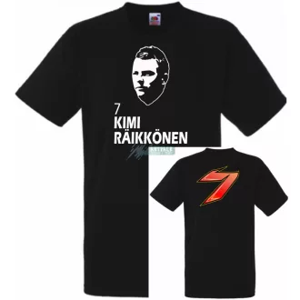   Autóverseny rajongó - Raikkonen 2 oldalas gyerek rövid ujjú póló
