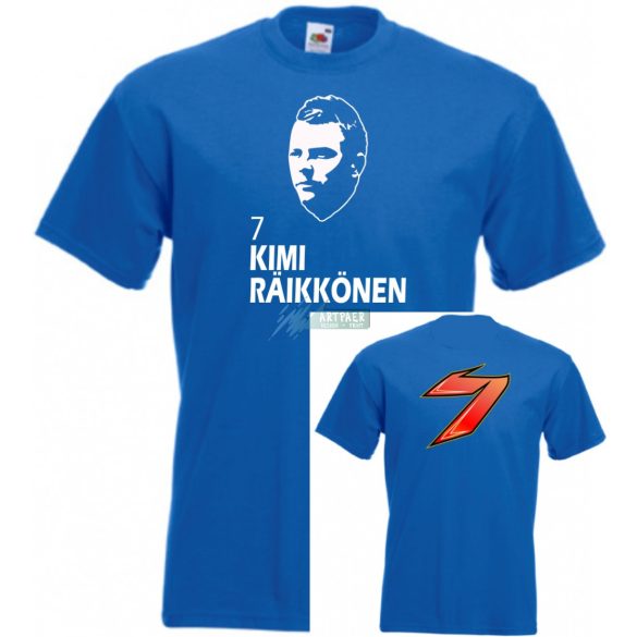 Autóverseny rajongó - Raikkonen 2 oldalas gyerek rövid ujjú póló