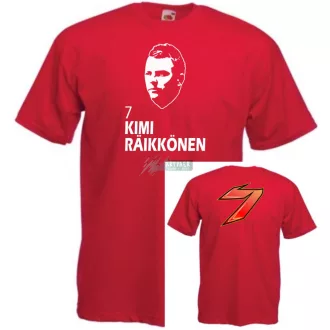   Autóverseny rajongó - Raikkonen 2 oldalas gyerek rövid ujjú póló