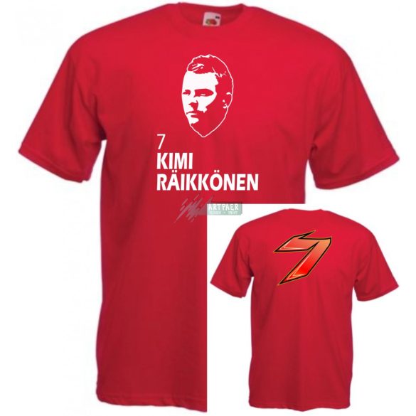 Autóverseny rajongó - Raikkonen 2 oldalas gyerek rövid ujjú póló