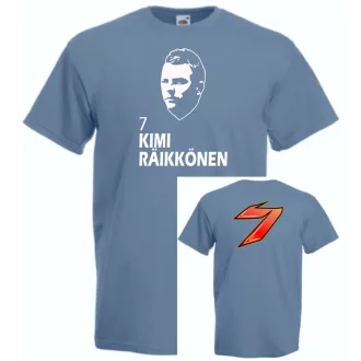   Autóverseny rajongó - Raikkonen 2 oldalas férfi rövid ujjú póló