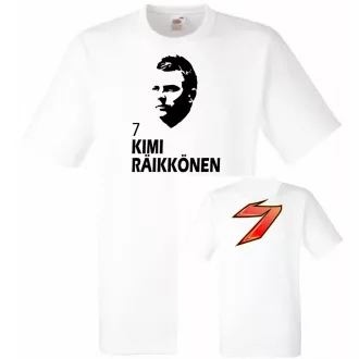   Autóverseny rajongó - Raikkonen 2 oldalas férfi rövid ujjú póló