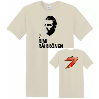   Autóverseny rajongó - Raikkonen 2 oldalas férfi rövid ujjú póló