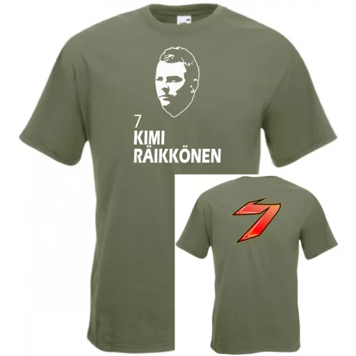Autóverseny rajongó - Raikkonen 2 oldalas férfi rövid ujjú póló