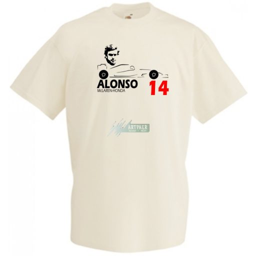 Autóverseny rajongó - Alonso gyerek rövid ujjú póló