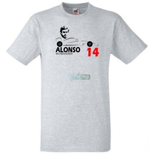 Autóverseny rajongó - Alonso gyerek rövid ujjú póló
