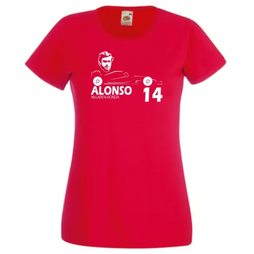 Autóverseny rajongó - Alonso női rövid ujjú póló
