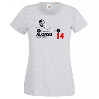 Autóverseny rajongó - Alonso női rövid ujjú póló