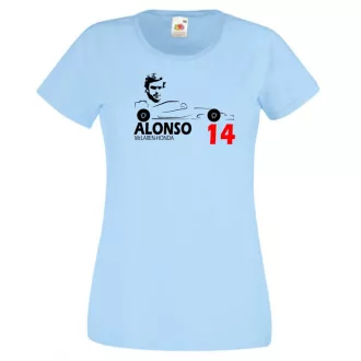 Autóverseny rajongó - Alonso női rövid ujjú póló