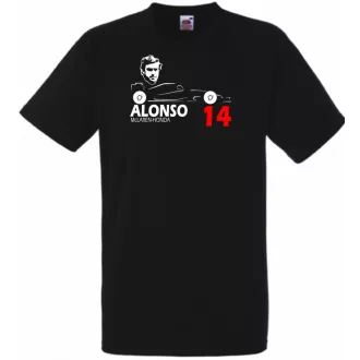 Autóverseny rajongó - Alonso férfi rövid ujjú póló
