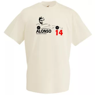 Autóverseny rajongó - Alonso férfi rövid ujjú póló