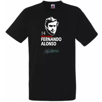 Autóverseny rajongó - Alonso gyerek rövid ujjú póló