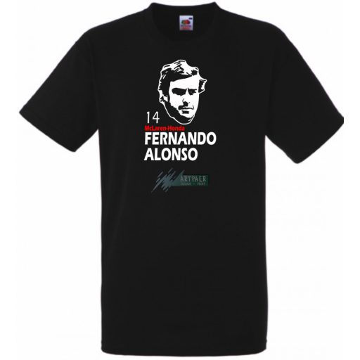 Autóverseny rajongó - Alonso gyerek rövid ujjú póló