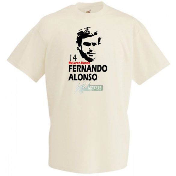 Autóverseny rajongó - Alonso gyerek rövid ujjú póló