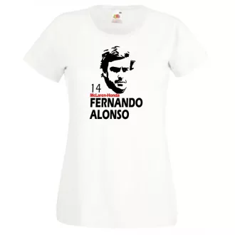 Autóverseny rajongó - Alonso női rövid ujjú póló