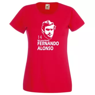 Autóverseny rajongó - Alonso női rövid ujjú póló