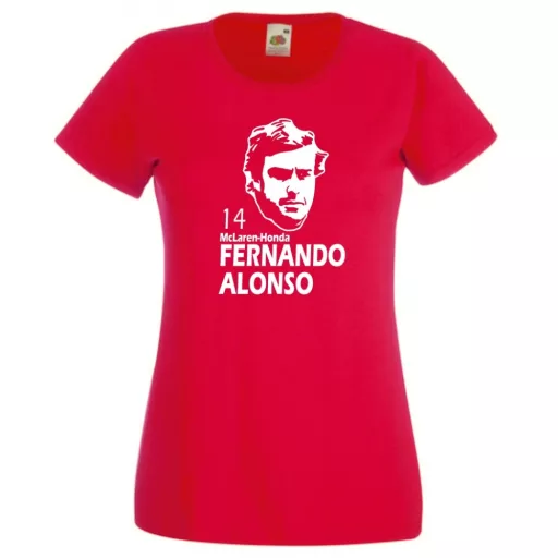 Autóverseny rajongó - Alonso női rövid ujjú póló