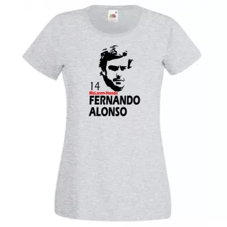Autóverseny rajongó - Alonso női rövid ujjú póló