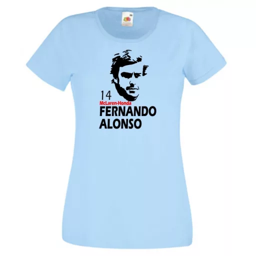 Autóverseny rajongó - Alonso női rövid ujjú póló