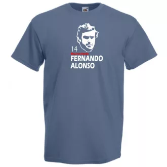 Autóverseny rajongó - Alonso férfi rövid ujjú póló