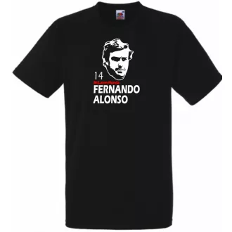 Autóverseny rajongó - Alonso férfi rövid ujjú póló