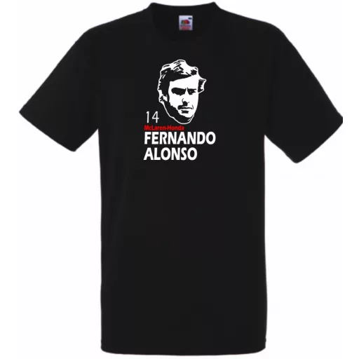 Autóverseny rajongó - Alonso férfi rövid ujjú póló