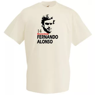 Autóverseny rajongó - Alonso férfi rövid ujjú póló