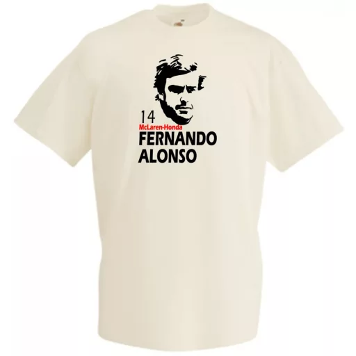 Autóverseny rajongó - Alonso férfi rövid ujjú póló