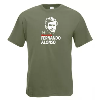 Autóverseny rajongó - Alonso férfi rövid ujjú póló