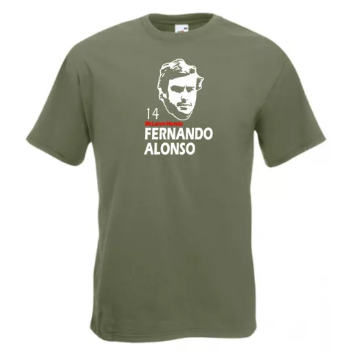 Autóverseny rajongó - Alonso férfi rövid ujjú póló