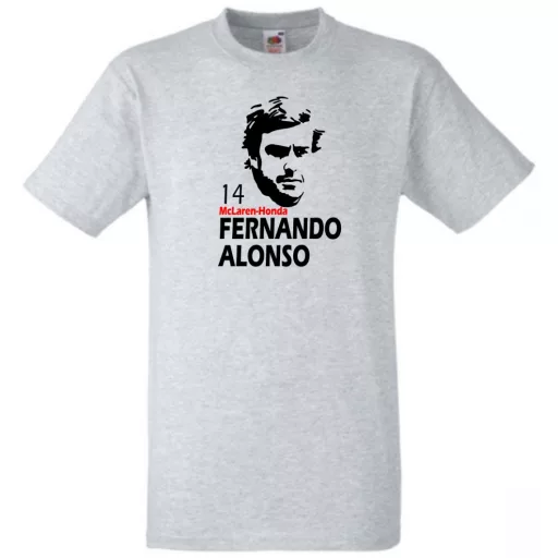 Autóverseny rajongó - Alonso férfi rövid ujjú póló