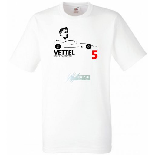 Autóverseny rajongó - Vettel gyerek rövid ujjú póló