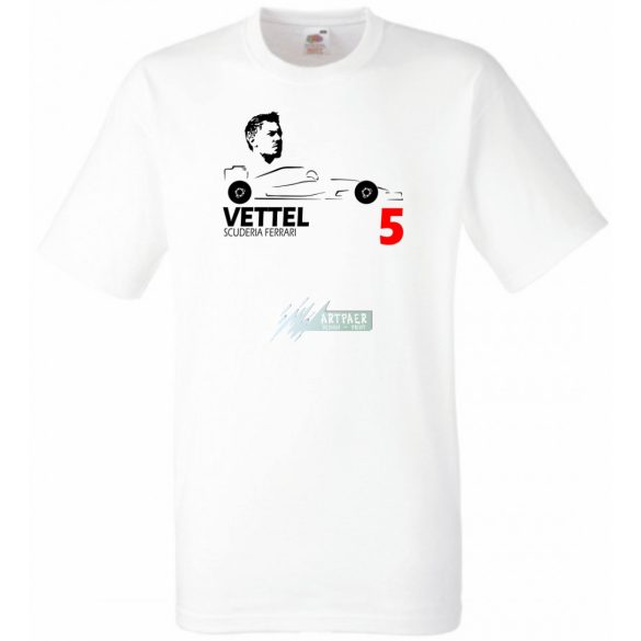 Autóverseny rajongó - Vettel gyerek rövid ujjú póló